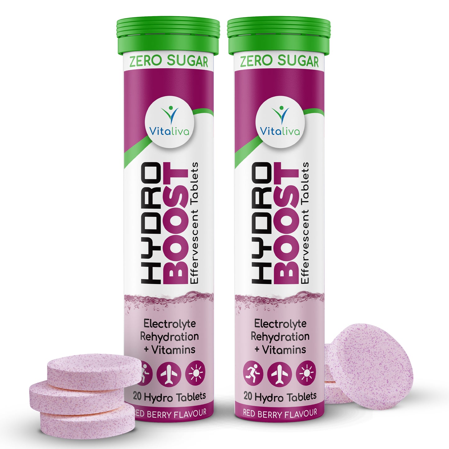 Hydro Boost Twin Pack (2 x 20) Red Berry